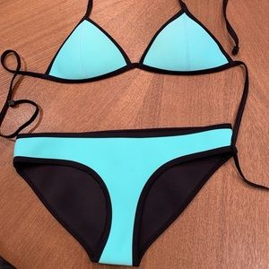 Turquoise TRIANGL bikini size Medium
